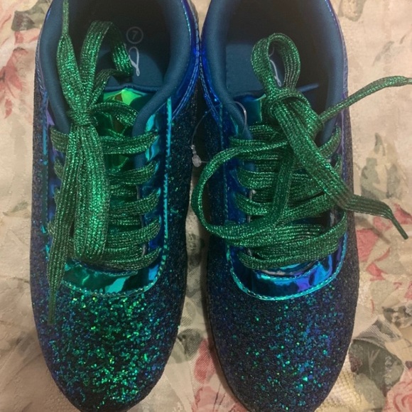 Forever 21 Shoes Forever Glitter Tennis Shoes Poshmark